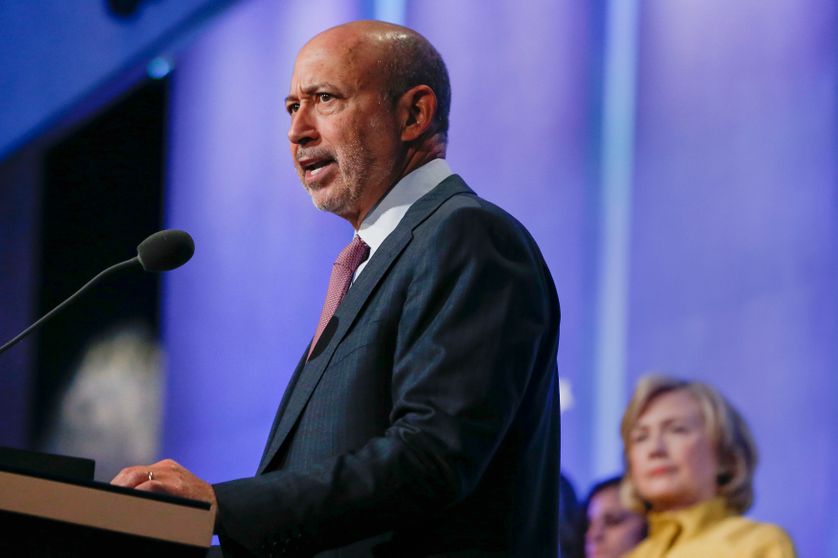 Lloyd Blankfein lors d'une conférence organisée par la Clinton Global Initiative