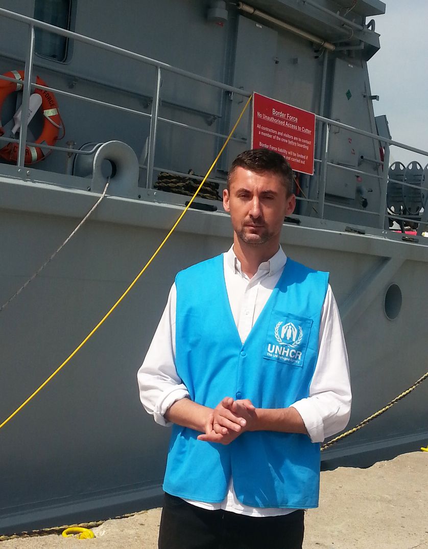 Boris Cheshirkov, le porte-parole du UNHCR sur l'île de Lesbos