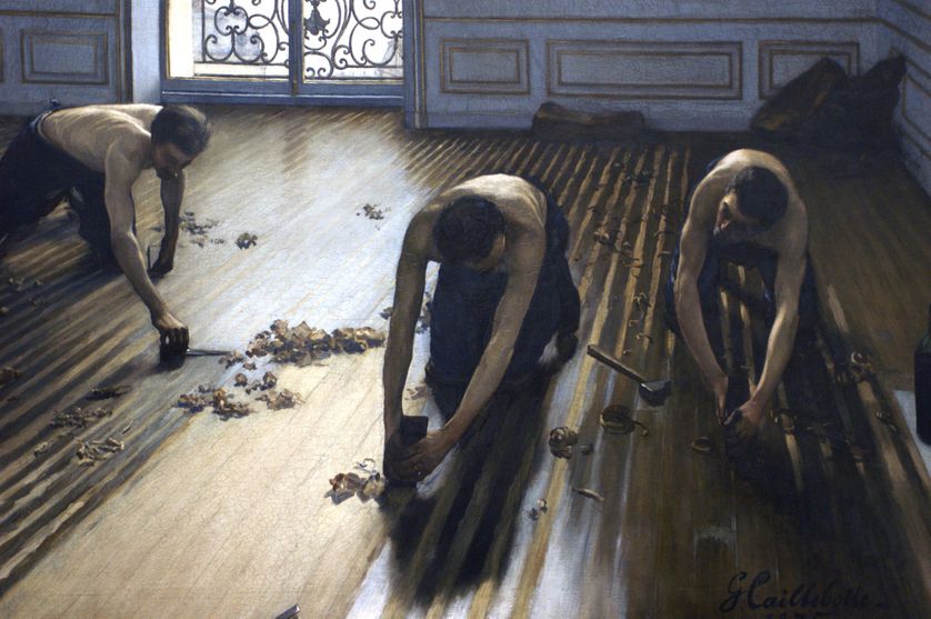 "Les Raboteurs de parquet", de Gustave Caillebotte.