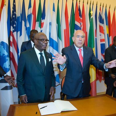 Réunion de l'OCDE à Paris en octobre 2015