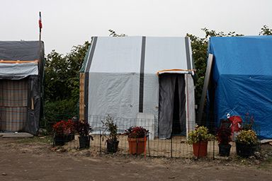 "New Jungle" de Calais, octobre 2015