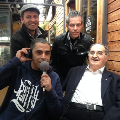 Tewfik Hakem, Rachid Mekhloufi, Kris et Bertrand Galic