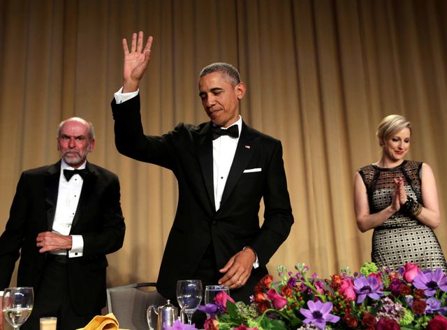 Barack Obama lors de son dernier dîner de gala des correspondants de la Maison Blanche