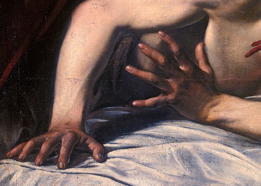 Détail du doigt d'Holopherne
