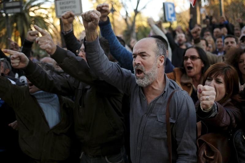 Manifestation à Malaga en mars 2016