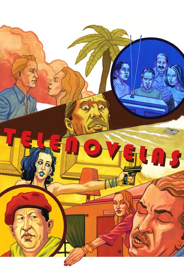 Illustration du magazine Stopover évoquant la prédominance des telenovelas en Amérique du Sud