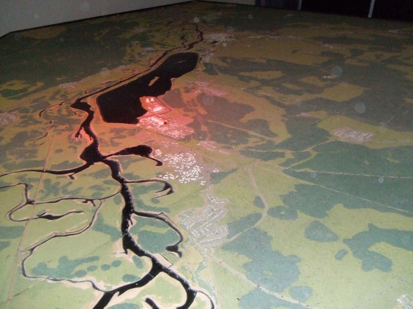Vue aérienne au musée de Tchernobyl, 20 ans après la catastr