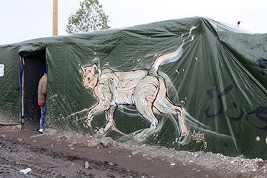 "New Jungle" de Calais, octobre 2015