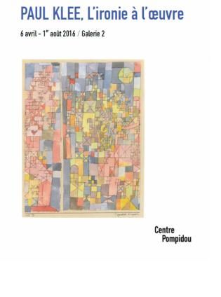 "Paul Klee, L'ironie à l'oeuvre"