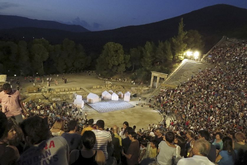 Le Théâtre d'Epidaure, en août 2015