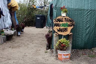 "New Jungle" de Calais, octobre 2015