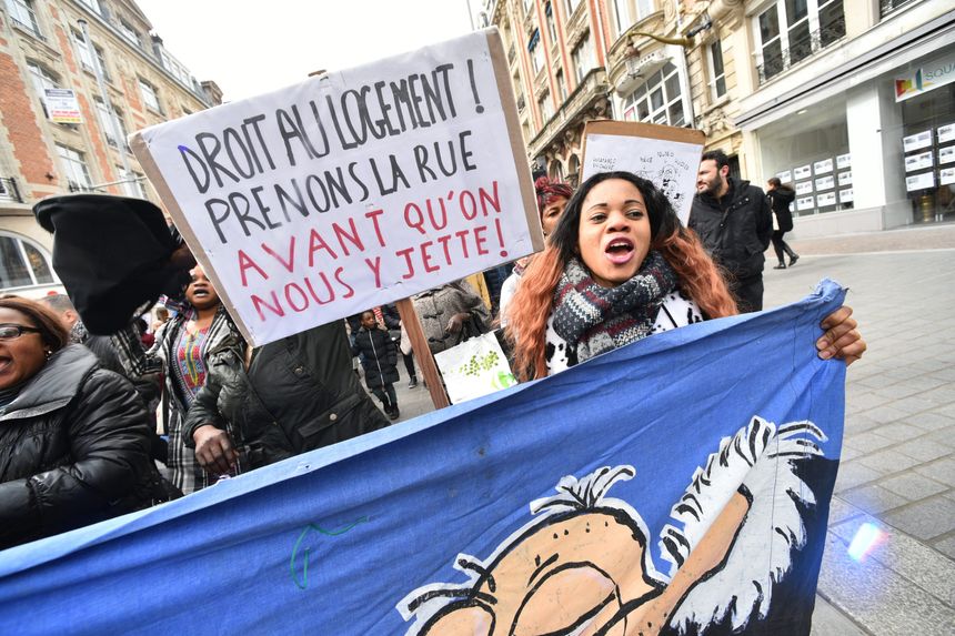 Manifestation du DAL à Lille