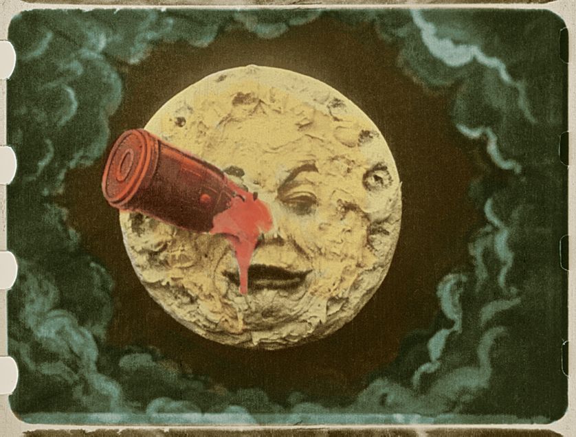 Le Voyage dans la Lune coloré, 1902