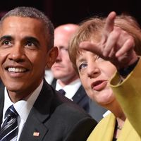 Barack Obama et Angela Merkel