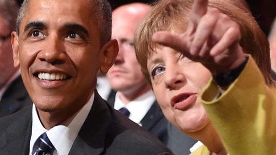 Barack Obama et Angela Merkel ©Reuters - Nigel Treblin