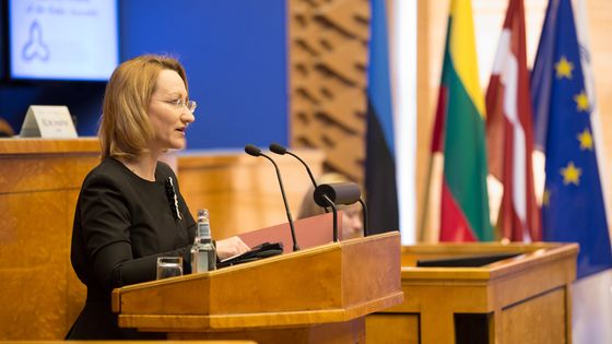 Dace Melbārde, 24 Oct 2014 - Saeima