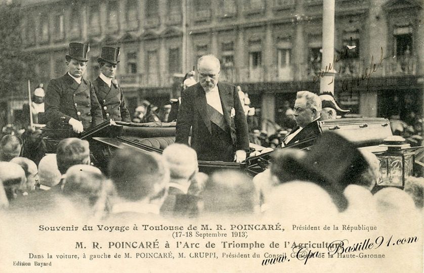 Raymond Poincaré à Toulouse en septembre 1913