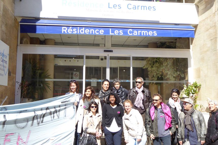 Grève à la résidence des Carmes