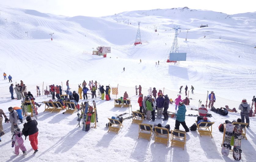 Cet hiver, la station de ski Dizin au nord-ouest de l'Iran