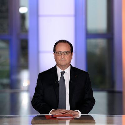 François Hollande dans l'émission Dialogues citoyens