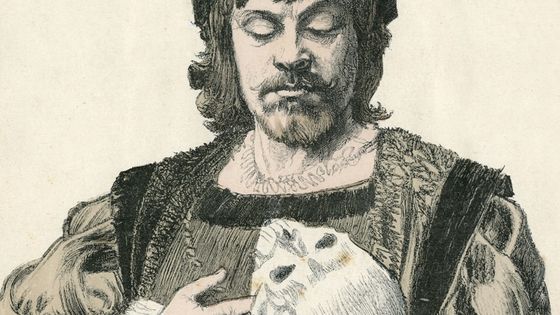 Jean Mounet-Sully (1841-1916) acteur français dans le rôle d'Hamlet ©Sipa - Mary Evans