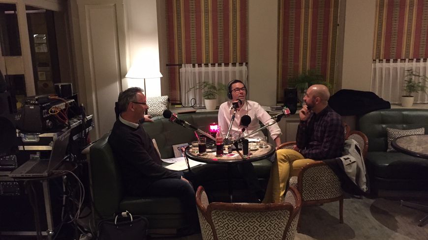 Lionel Esparza avec ses invités au Relais Bedford : Paul Agnew et Max Emanuel Cencic