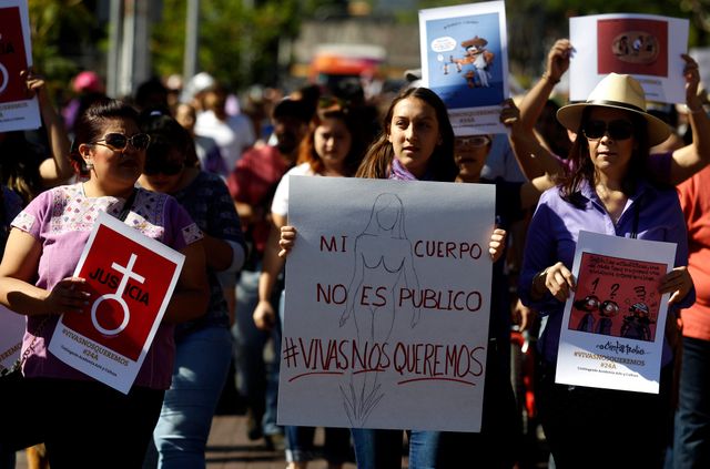 Manifestation contre les violences faites aux femmes, Mexico, 24 avril 2016