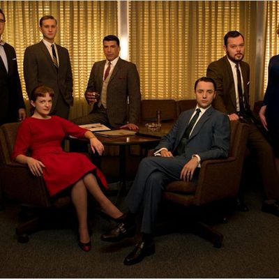 Quelques acteurs de la série "Mad Men" qui met en scène des publicitaires