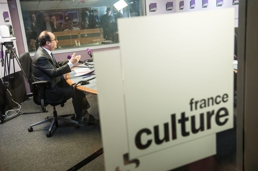 François Hollande dans les studios de France Culture