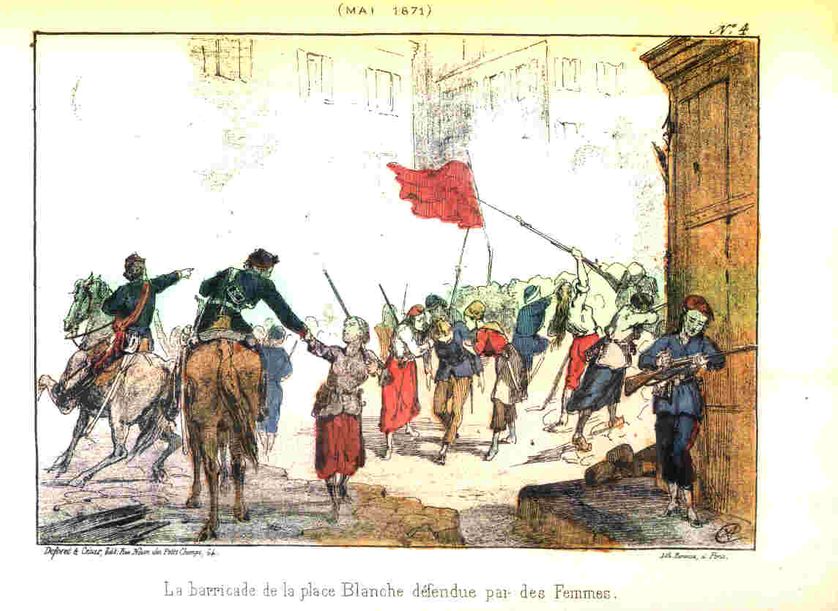 Commune de Paris : la barricade des femmes, Place Blanche