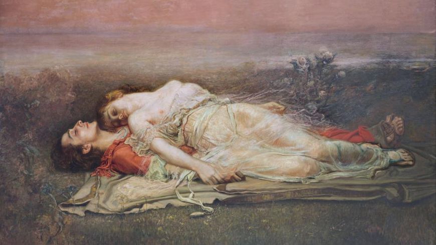 Tristan e Isolda (la muerte) par Rogelio de Egusquiza