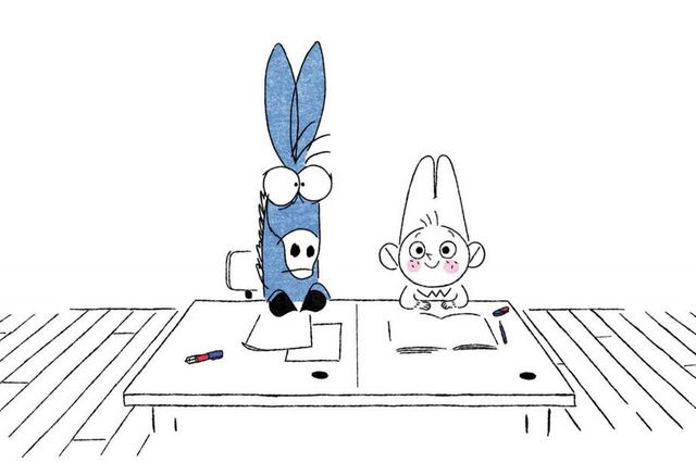 En sortant de l'école