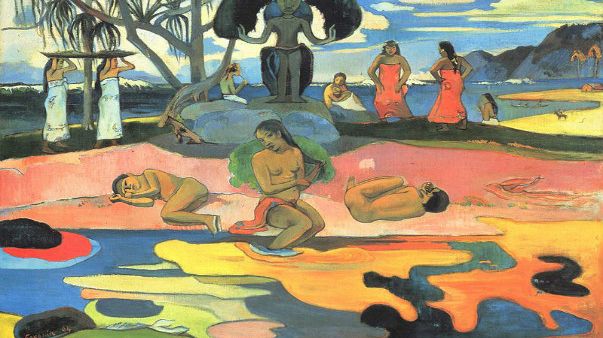 Mahana no atua (Le jour de Dieu) de Paul Gauguin, 1894.