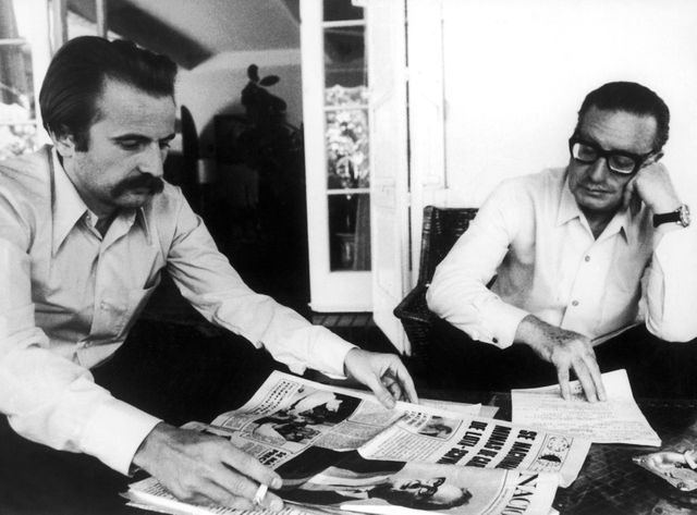 Regis Debray et Salvador Allende au Chili en 1971