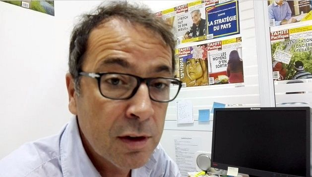 Bertrand Parent, rédacteur en chef de "Tahiti Pacifique Hebdo"