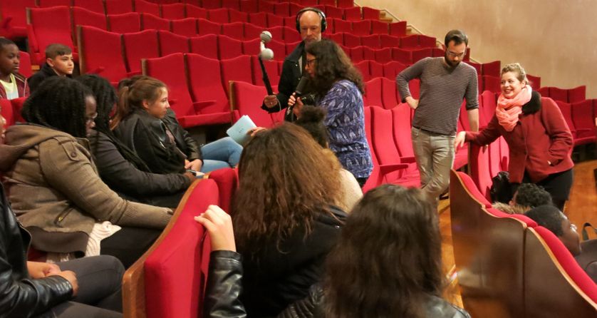 France Culture, Philharmonie, après la représentation au micro d'Aline Pailler
