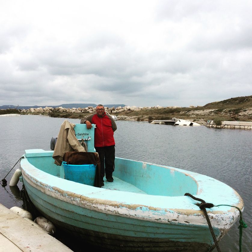 Mario, pêcheur d'anguilles sur l'étang