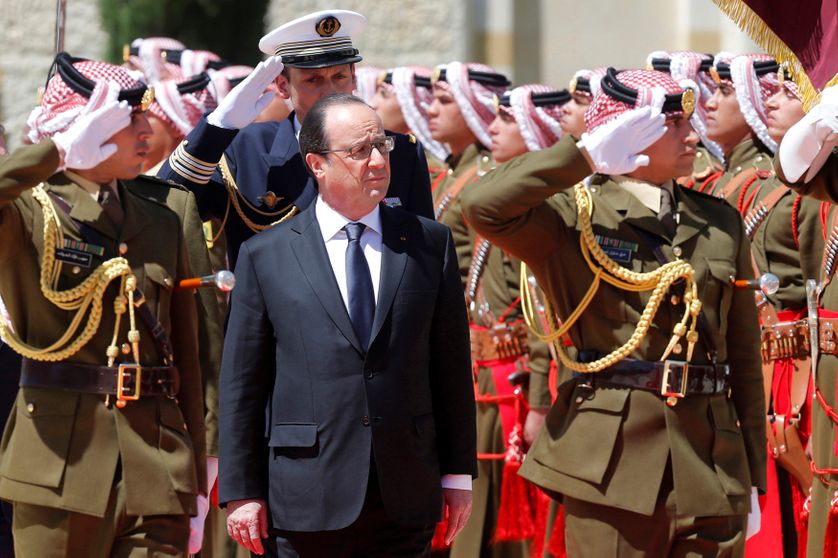 Visite de François Hollande à Amman en Jordanie le 19/04/16