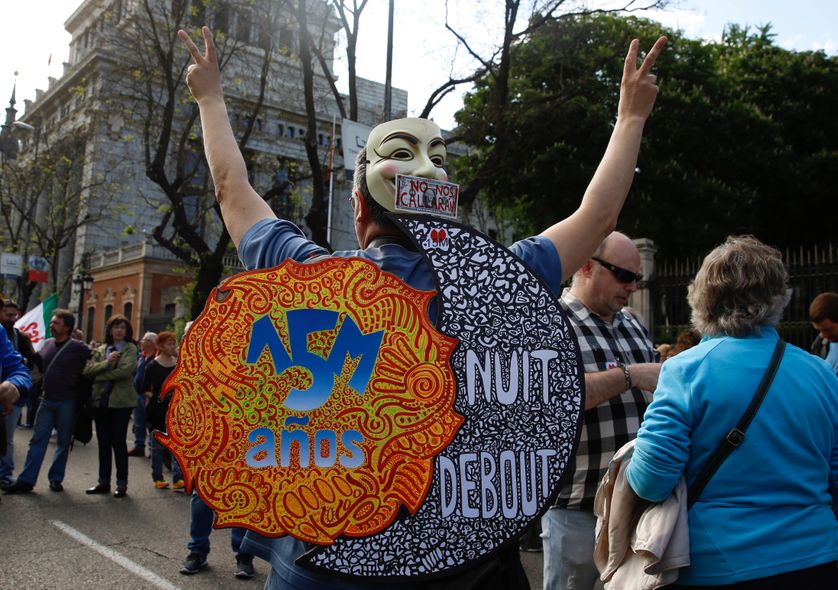 Madrid, anniversaire des Indignés (15.05.2016)