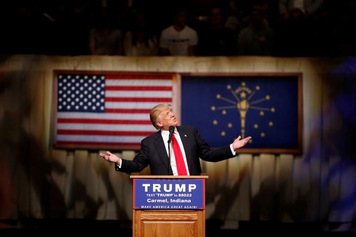 Donald Trump en campagne dans l'Indiana