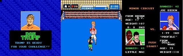 "Donald Trump's Punch-Out!!", copie de "Punch-Out" pour se mesurer au vice-président Joe Biden
