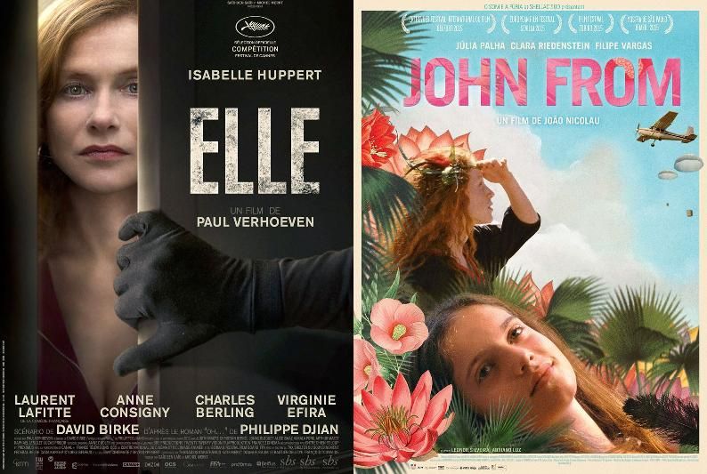 "Elle" de Paul Verhoeven, "John From" de Joao Nicolau