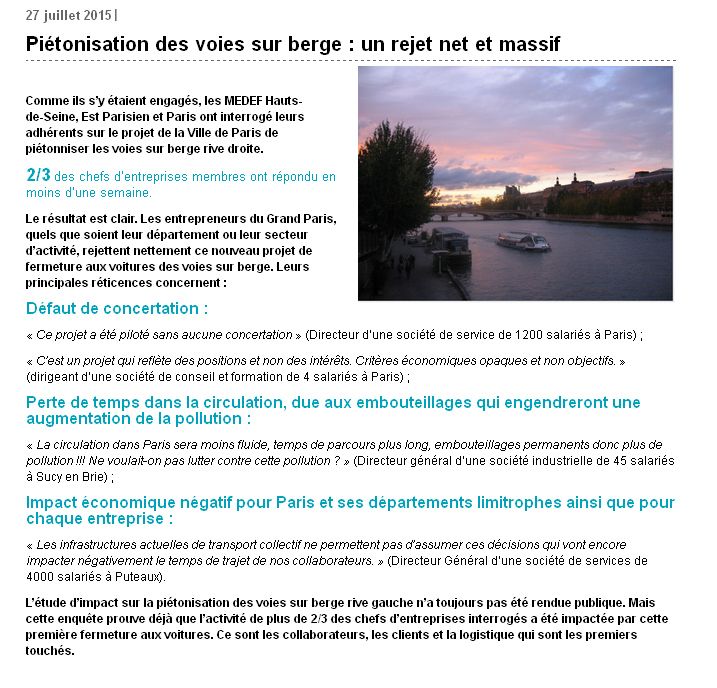 Communiqué à l'automne dernier