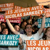 Meeting de N.Sarkozy à Lanester (Morbihan), 3 avril 2007