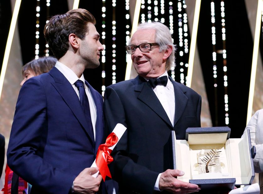 Xavier Dolan et Ken Loach à Cannes, après le palmarès