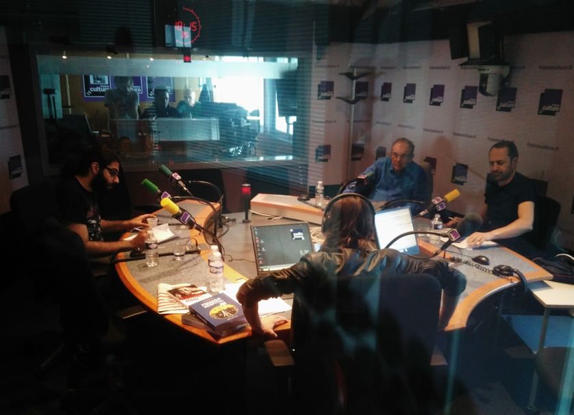 En studio avec Hamid Sulaiman, Jean-Claude Lefebvre et Gilles Dorronsoro