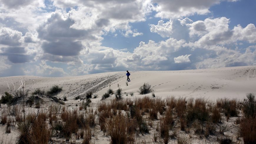 Des dunes de Gypse aux alentours de Alamogordo, dans l'état de New Mexico