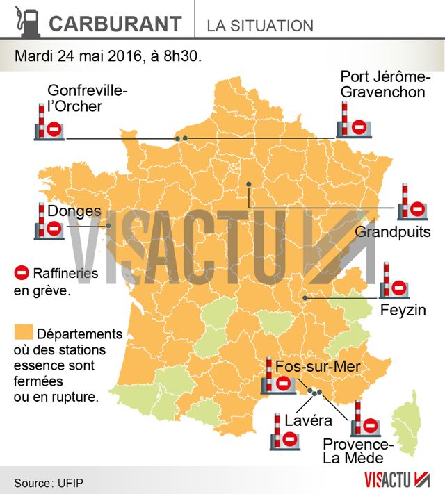 La CGT annonce le blocage de toutes les raffineries françaises