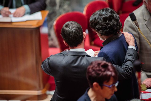 Manuel Valls et Myriam El Khomri à l'Assemblée Nationale
