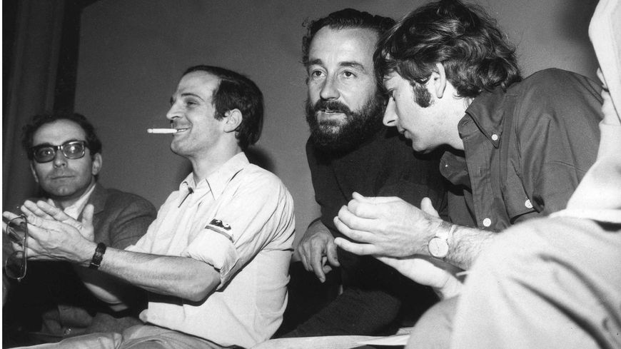 Jean-Luc Godard, François Truffaut, Louis Malle et Roman Polanski, Cannes 1968
